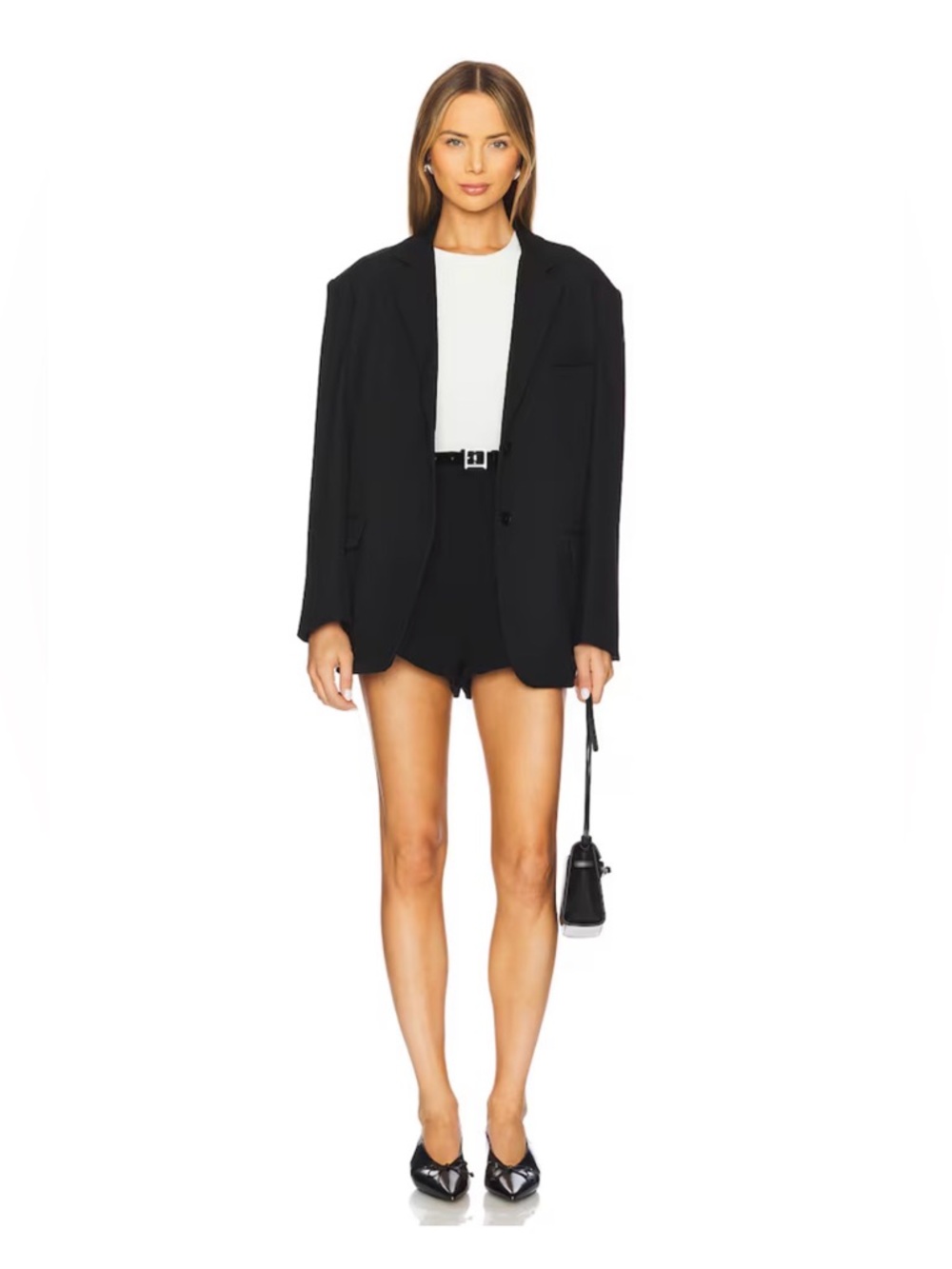 EAVES Naiara Shorts, Black, Tailored, High Rise, Womens Small, NWOT